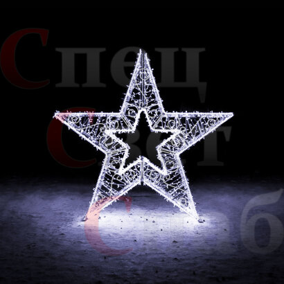 Светодиодная фигура к 9 мая "Звезда" 1,5м
