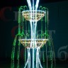Световой фонтан "Королевский стандарт" 1.3х2 м мульти