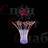 Уличное украшение световое  Фейерверк "Парад" 3.5х2 м